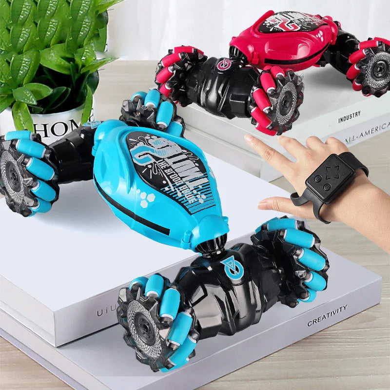 Carro RC 4WD com Luzes LED, Música e Comandos por Gestos - Drift, Spray e Rotação 360º Carro RC 4WD com Luzes LED, Música e Comandos por Gestos - Drift, Spray e Rotação 360º